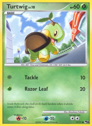 Image of Turtwig 017  - Holofoil POP Series 6 - Common