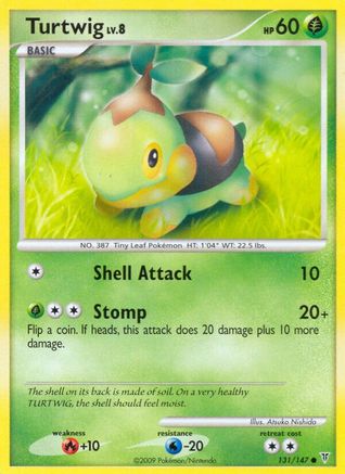 Image of Turtwig 131  - Reverse Holofoil Supreme Victors - Common