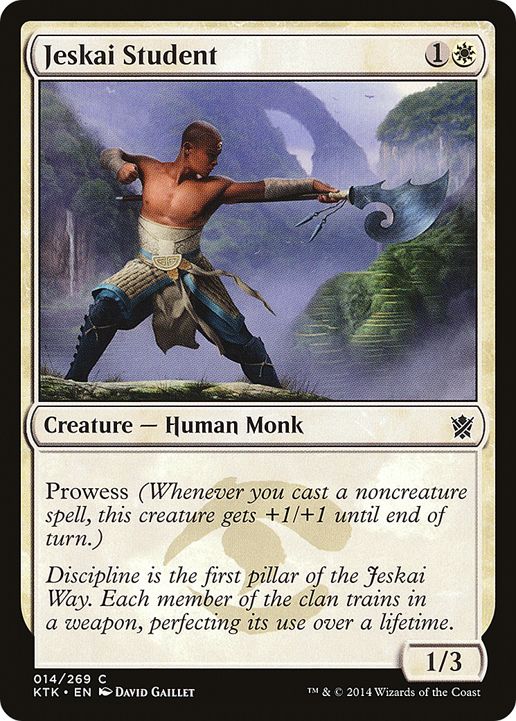 Image of Jeskai Student (KTK-014) - Khans of Tarkir
