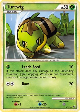 Image of Turtwig 067/95  - Reverse Holofoil Unleashed - Common