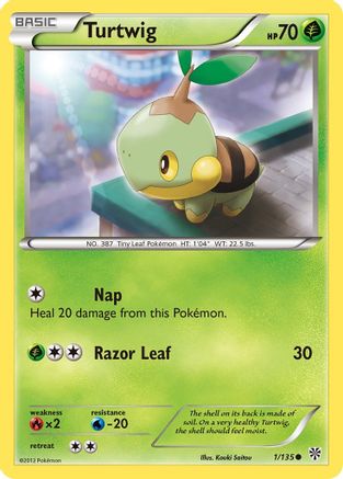 Image of Turtwig 001/135  Plasma Storm - Common