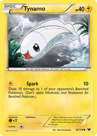 Image of Tynamo (45) 045  - Reverse Holofoil Dark Explorers - Common