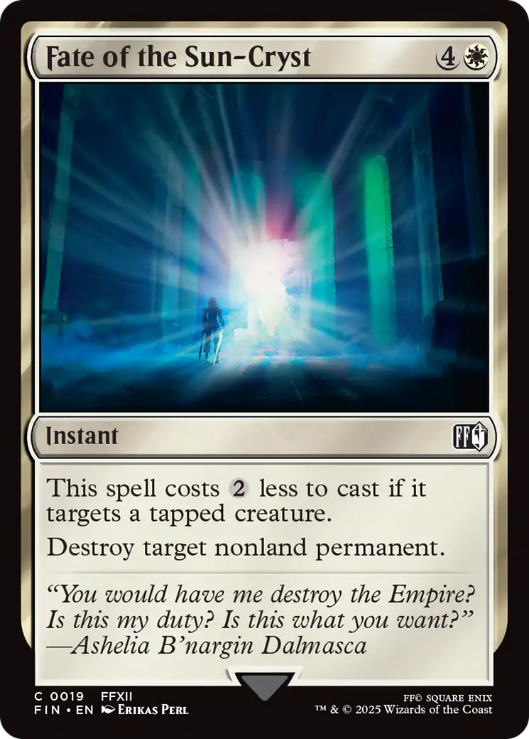 Image of Fate of the Sun-Cryst (FIN-019) - FINAL FANTASY Foil