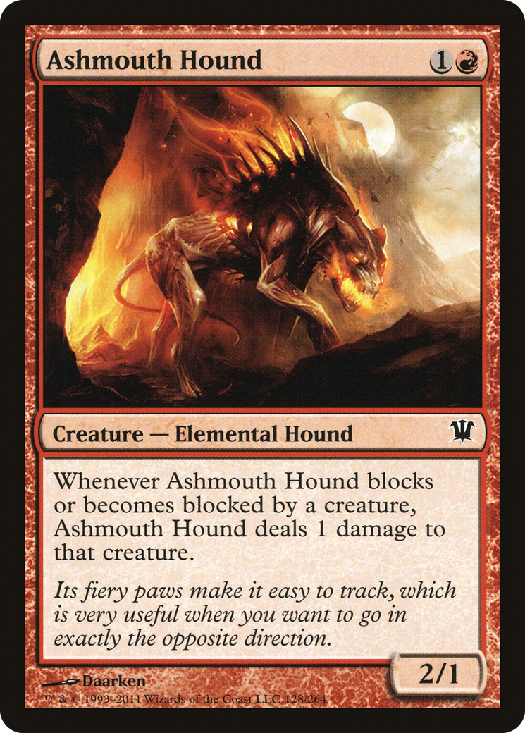 Image of Ashmouth Hound (ISD-128) - Innistrad