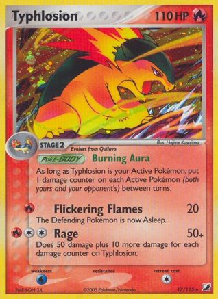 Image of Typhlosion 017  - Reverse Holofoil Unseen Forces - Holo Rare