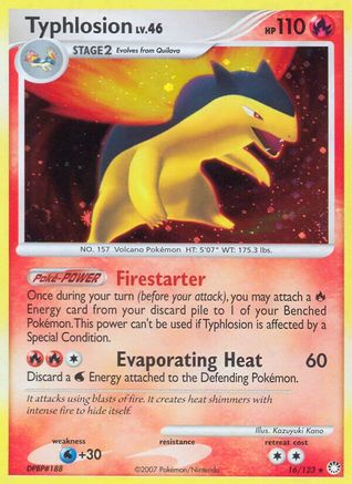 Image of Typhlosion 016/123  - Holofoil Mysterious Treasures - Holo Rare
