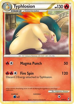 Image of Typhlosion 035  - Reverse Holofoil Call of Legends - Rare