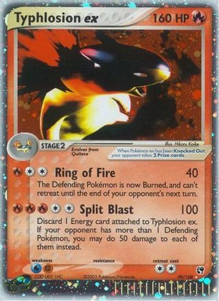 Image of Typhlosion ex 099  - Holofoil Sandstorm - Ultra Rare