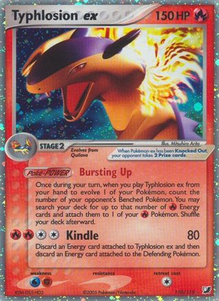 Image of Typhlosion ex 110  - Holofoil Unseen Forces - Ultra Rare