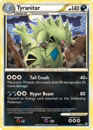 Image of Tyranitar 026  Unleashed - Rare