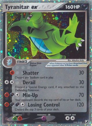 Image of Tyranitar ex 111  - Holofoil Unseen Forces - Ultra Rare
