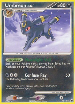 Image of Umbreon 032  - Reverse Holofoil Majestic Dawn - Rare