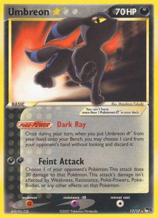 Image of Umbreon Star 017  - Holofoil POP Series 5 - Ultra Rare