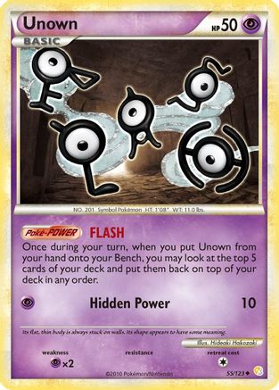 Image of Unown (55) 055  HeartGold SoulSilver - Uncommon