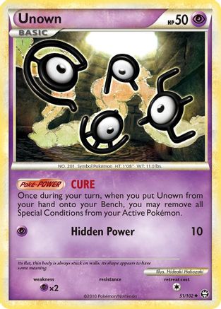 Image of Unown 051/102  Triumphant - Uncommon