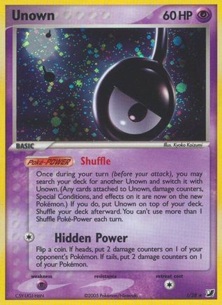 Image of Unown (!) 00!  - Holofoil Unseen Forces - Holo Rare