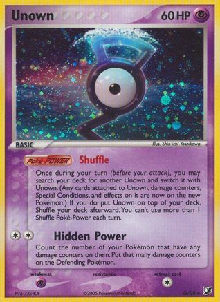 Image of Unown (G) 00G  - Holofoil Unseen Forces - Holo Rare