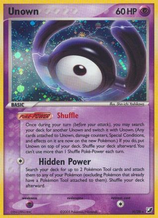 Image of Unown (H) 00H  - Holofoil Unseen Forces - Holo Rare