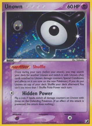Image of Unown (J) 00J  - Holofoil Unseen Forces - Holo Rare