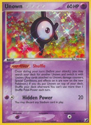 Image of Unown (K) 00K  - Holofoil Unseen Forces - Holo Rare
