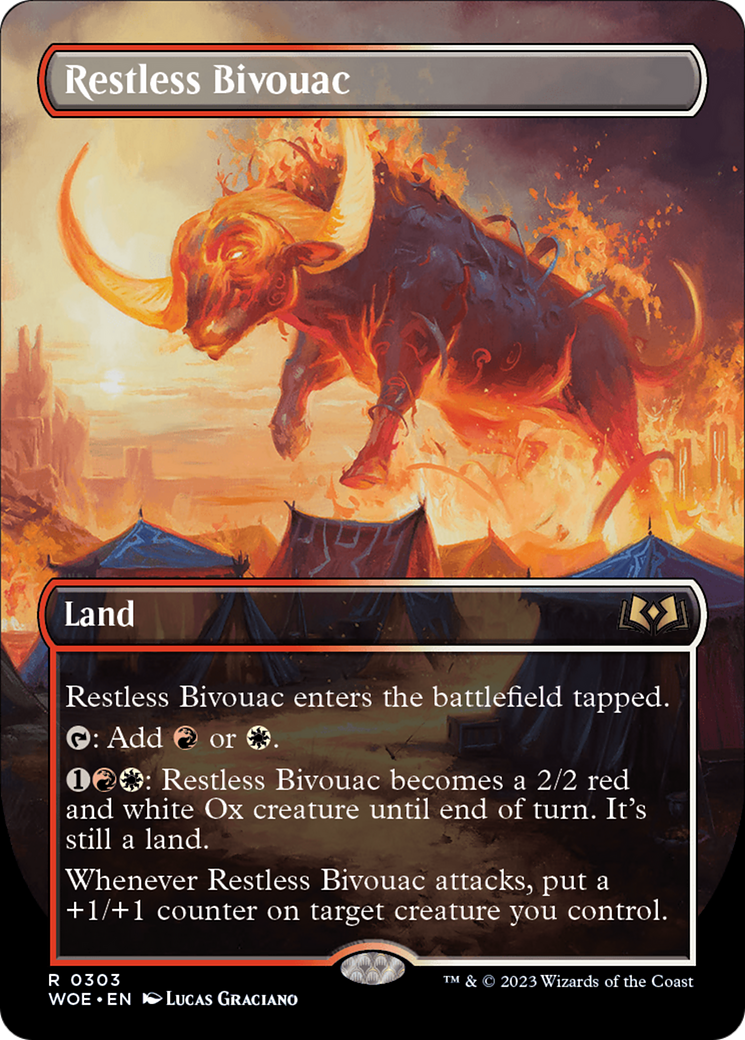 Image of Restless Bivouac (Borderless) (WOE-303) - Wilds of Eldraine (Borderless)