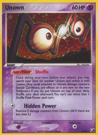 Image of Unown (N) 00N  - Holofoil Unseen Forces - Holo Rare