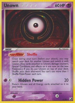 Image of Unown (O) 00O  - Holofoil Unseen Forces - Holo Rare