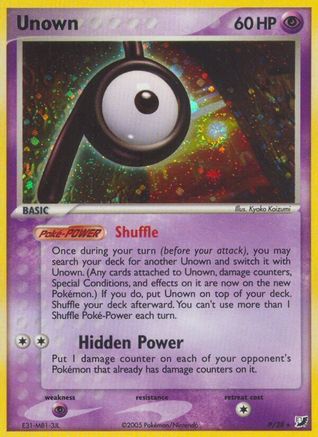 Image of Unown (P) 00P  - Holofoil Unseen Forces - Holo Rare