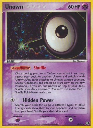 Image of Unown (Q) 00Q  - Holofoil Unseen Forces - Holo Rare