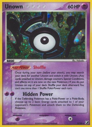 Image of Unown (S) 00S  - Holofoil Unseen Forces - Holo Rare