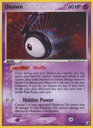 Image of Unown (T) 00T  - Holofoil Unseen Forces - Holo Rare