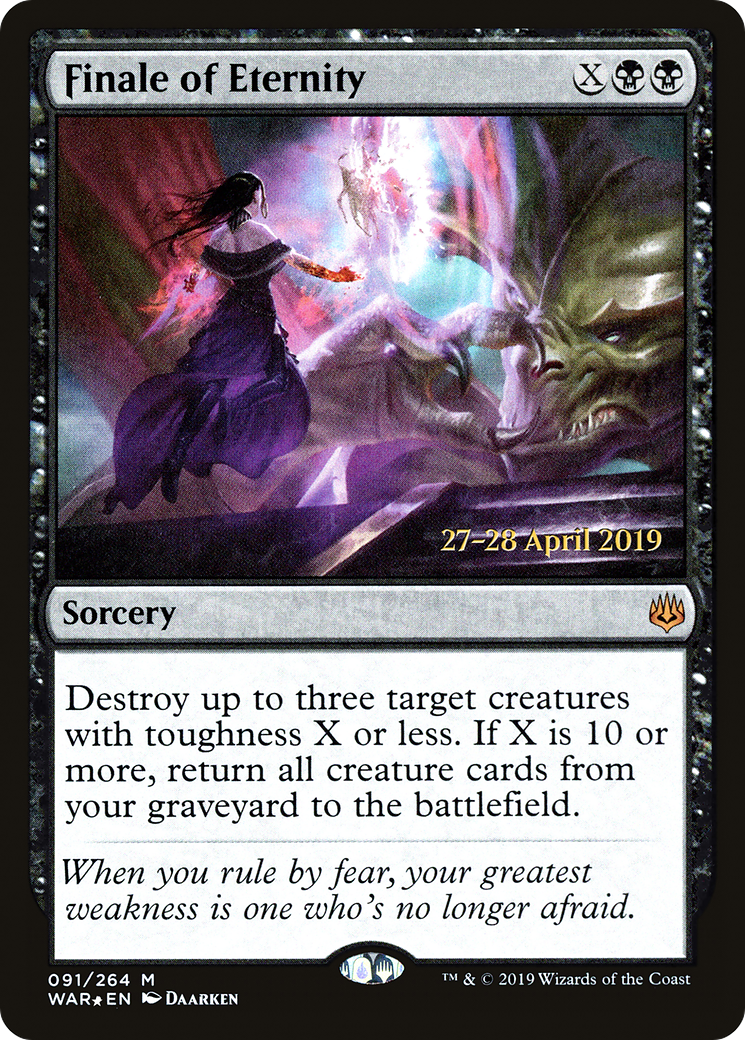 Image of Finale of Eternity (PRE-091) - War of the Spark Promos Foil