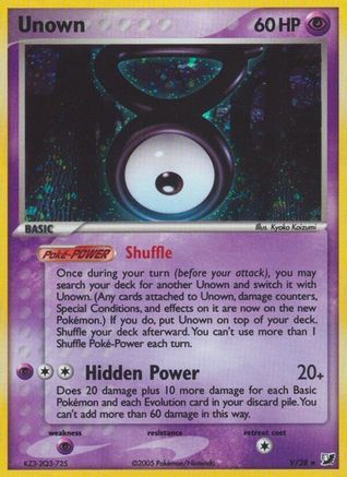 Image of Unown (V) 00V  - Holofoil Unseen Forces - Holo Rare