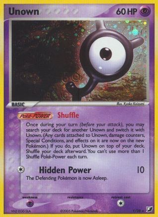 Image of Unown (Y) 00Y  - Holofoil Unseen Forces - Holo Rare