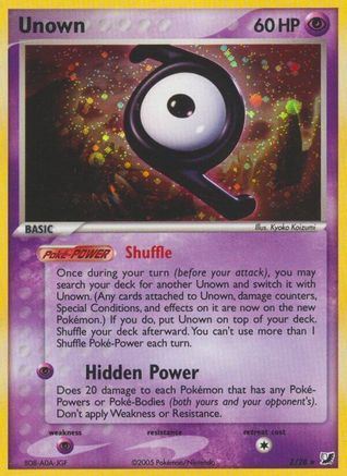Image of Unown (Z) 00Z  - Holofoil Unseen Forces - Holo Rare
