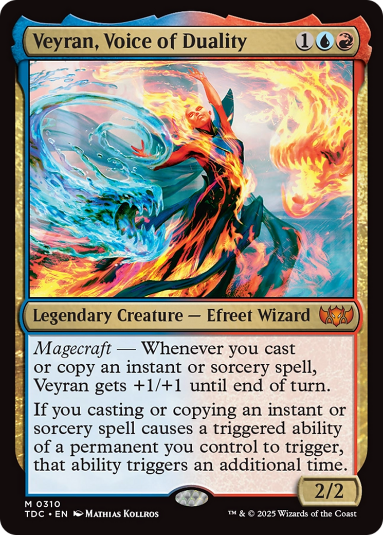 Image of Veyran, Voice of Duality (TDC-310) - Commander: Tarkir: Dragonstorm