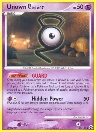 Image of Unown [G] 057/106  - Reverse Holofoil Great Encounters - Uncommon