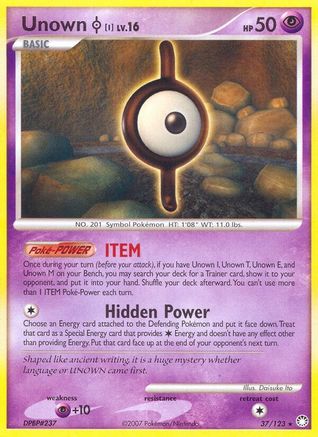 Image of Unown [I] 037  - Reverse Holofoil Mysterious Treasures - Rare