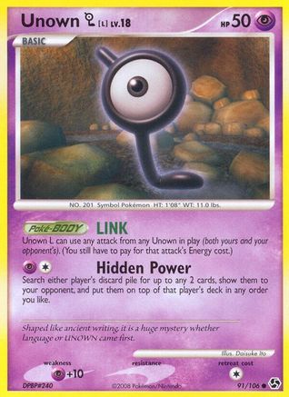 Image of Unown [L]  - Reverse Holofoil Great Encounters - Common