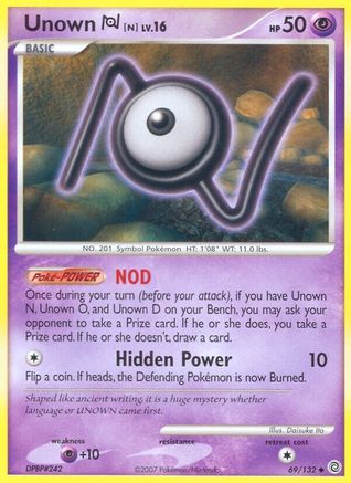 Image of Unown [N] 069  Secret Wonders - Uncommon