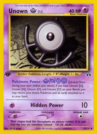 Image of Unown [U] 051/75  - Unlimited Neo Discovery - Uncommon
