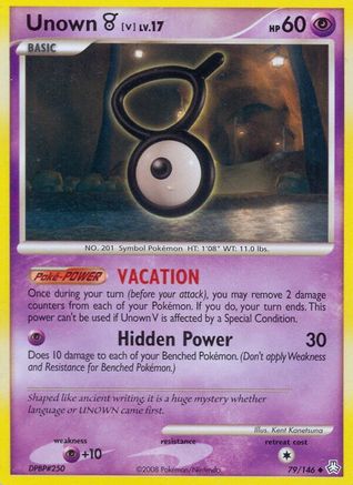 Image of Unown (V) 079  Legends Awakened - Uncommon