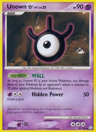 Image of Unown (W) 080  Legends Awakened - Uncommon
