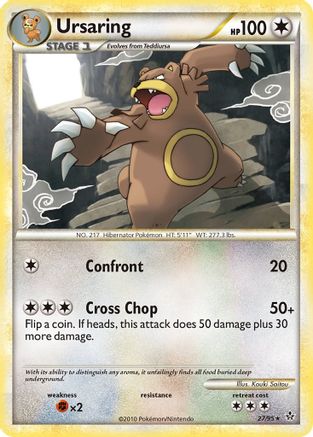 Image of Ursaring 027  Unleashed - Rare