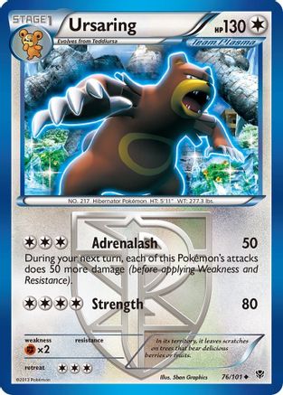 Image of Ursaring (Team Plasma) 076/101  Plasma Blast - Uncommon