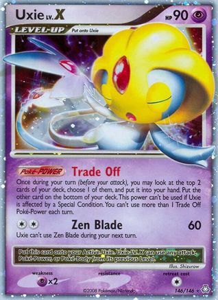 Image of Uxie LV.X 146  - Holofoil Legends Awakened - Ultra Rare
