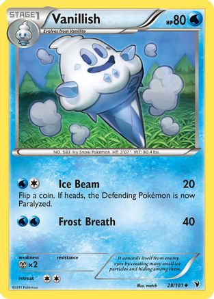 Image of Vanillish 028  - Reverse Holofoil Noble Victories - Uncommon