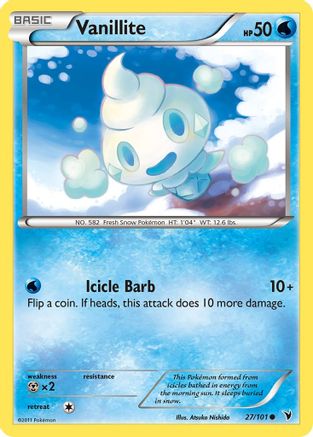Image of Vanillite 027  Noble Victories - Common