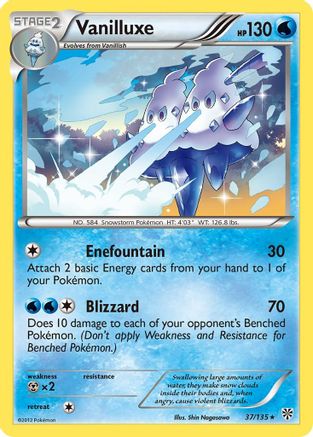 Image of Vanilluxe 037  Plasma Storm - Rare