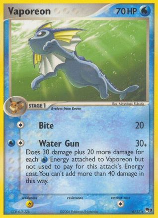 Image of Vaporeon 006/017  POP Series 3 - Rare